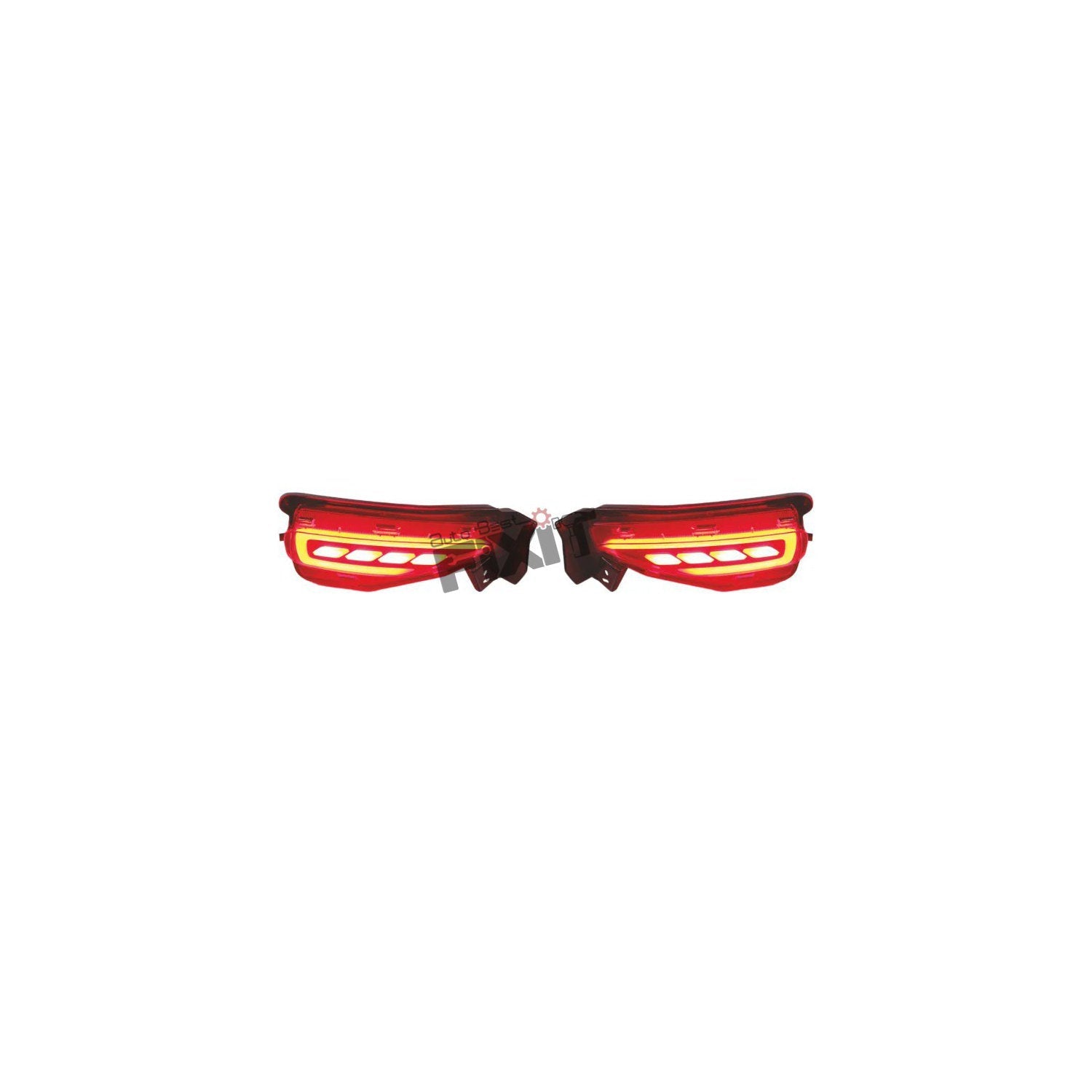 AutoStylenn Toyota Fortuner 2016 Bumper Reflector Matrix For TOYOTA FORTUNER Compatible with TOYOTA Fortuner Vehicle