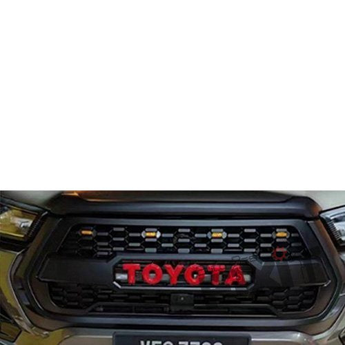 AutoStylenn Toyota Hilux LED Grill For TOYOTA HILUX Compatible with TOYOTA Hilux Vehicle