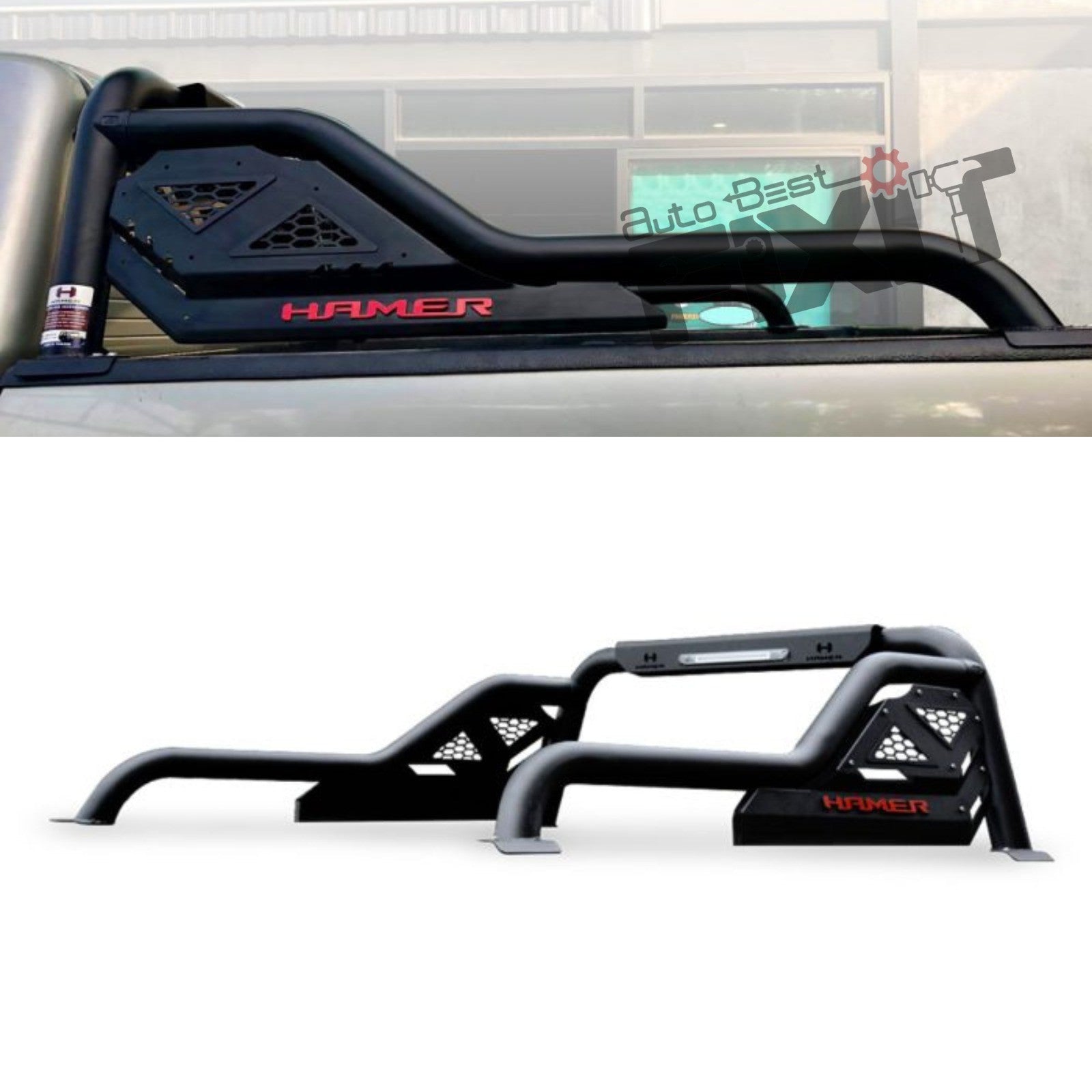 AutoStylenn Toyota Hilux Titanium Roll Bar For TOYOTA HILUX Compatible with TOYOTA Hilux Vehicle_3