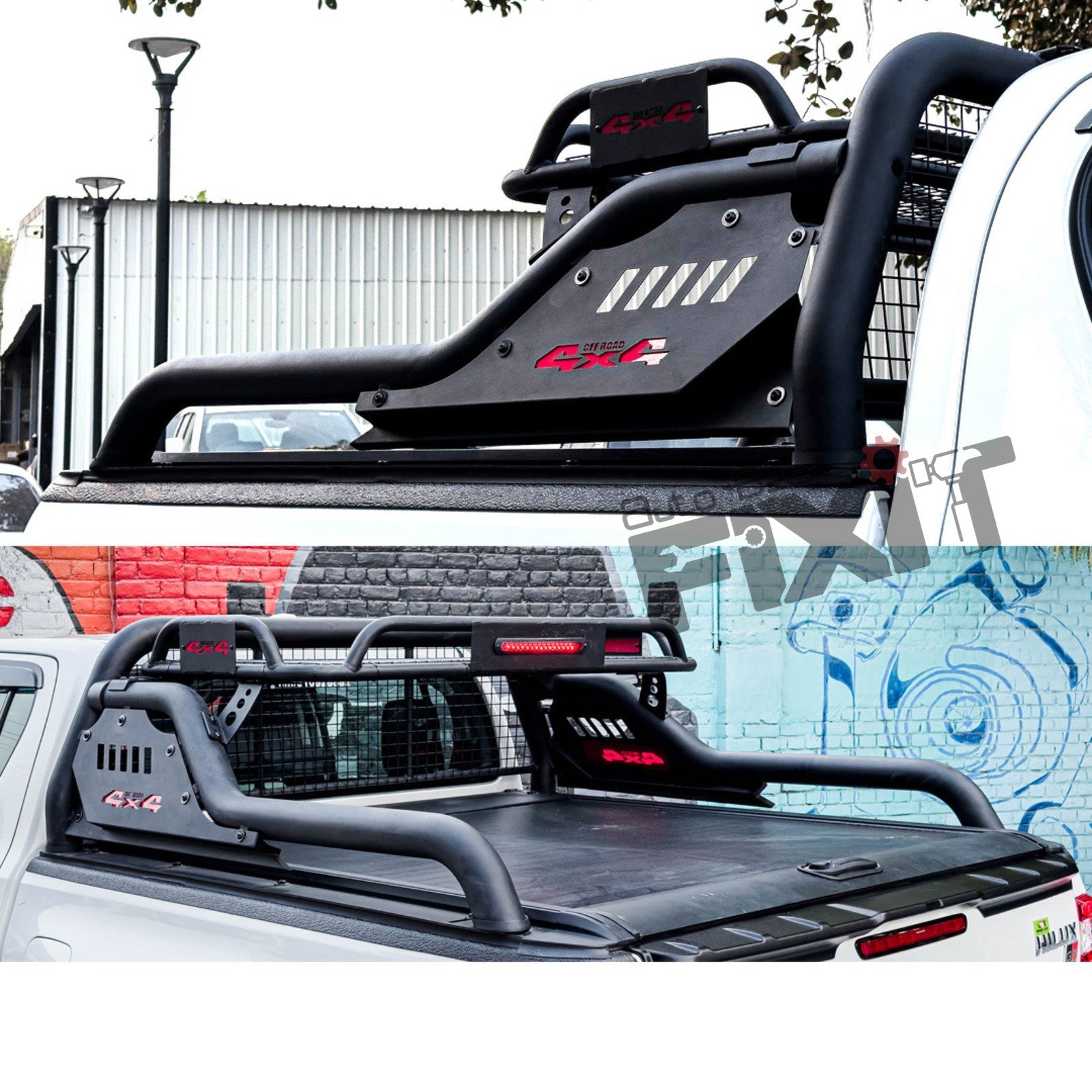 AutoStylenn Toyota Hilux Stellar Roll Bar With Carrier For TOYOTA HILUX Compatible with TOYOTA Hilux Vehicle_3