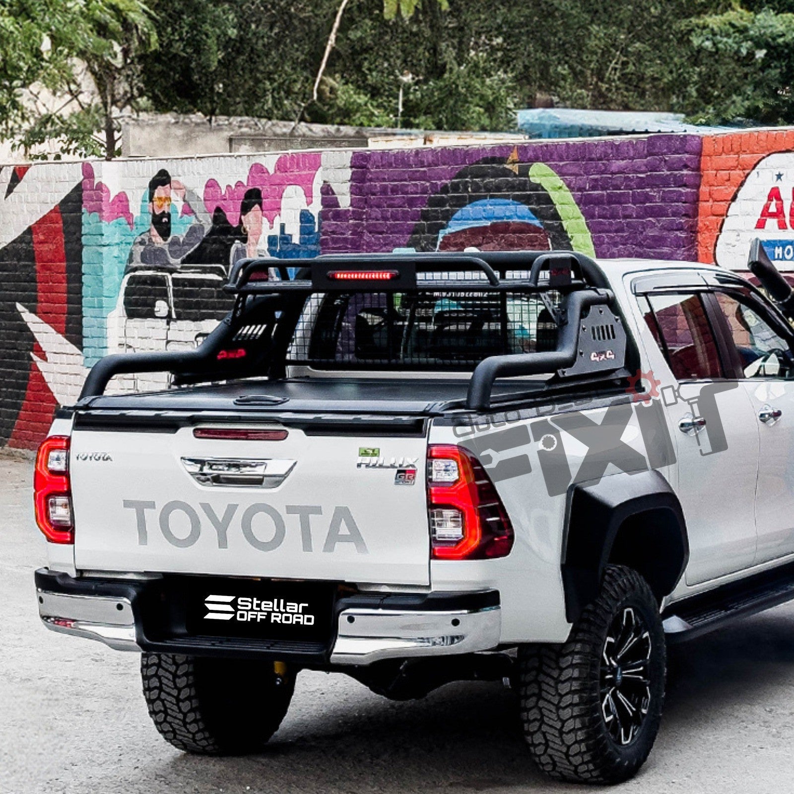 AutoStylenn Toyota Hilux Stellar Roll Bar With Carrier For TOYOTA HILUX Compatible with TOYOTA Hilux Vehicle_4