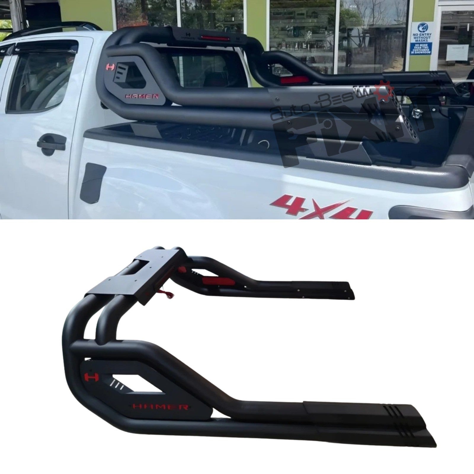 AutoStylenn Toyota Hilux Stellar Furry Design Roll Bar For TOYOTA HILUX Compatible with TOYOTA Hilux Vehicle_2