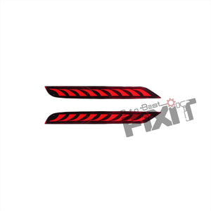 AutoStylenn Toyota Hycross Bumper Reflector Matrix Red For TOYOTA HYCROSS Compatible with TOYOTA Hycross Vehicle