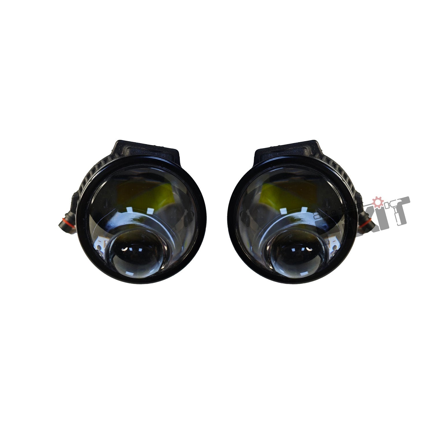 AutoStylenn Toyota Hycross 2 Inch Tri Colour LED Projector Fog Lamp For TOYOTA HYCROSS Compatible with TOYOTA Hycross Vehicle