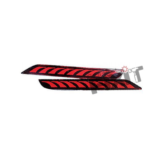 AutoStylenn Toyota Hycross Red Bumper Reflector Matrix For TOYOTA HYCROSS Compatible with TOYOTA Hycross Vehicle