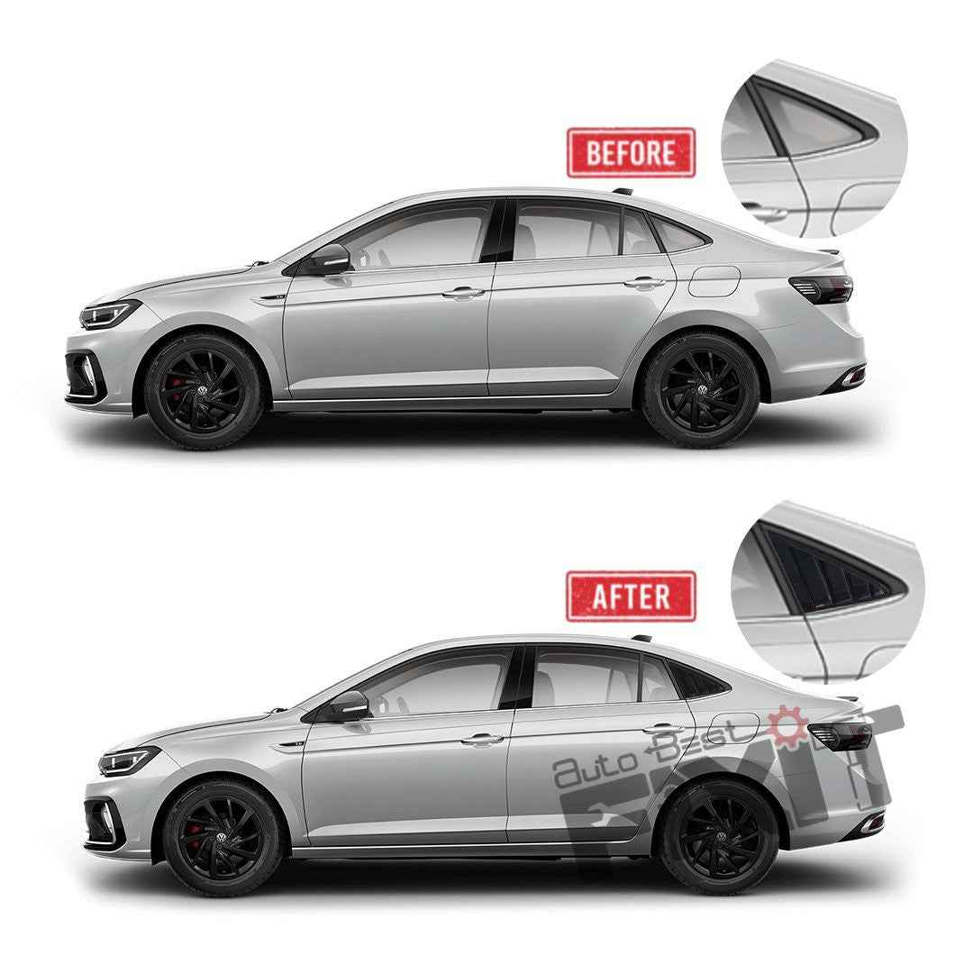 Volkswagen Virtus Window Louvers – Easy Installation F