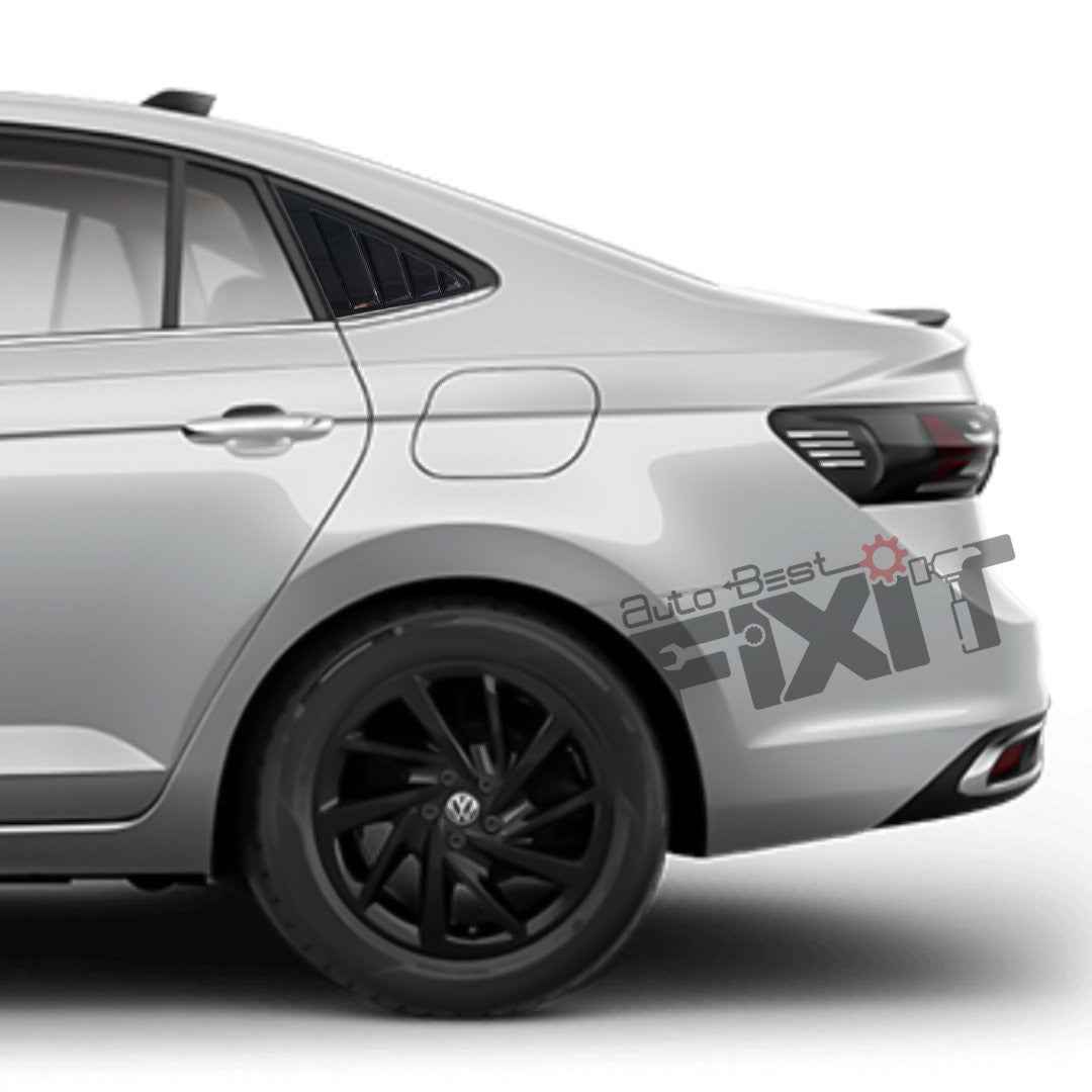 Volkswagen Virtus Window Louvers – Durable ABS Constructi
