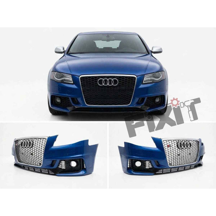 Audi A4 (8K2, B8) A4 Rs4 front bumper kit | Petrol OEM Replacement Conversion Kit (2008-2013)