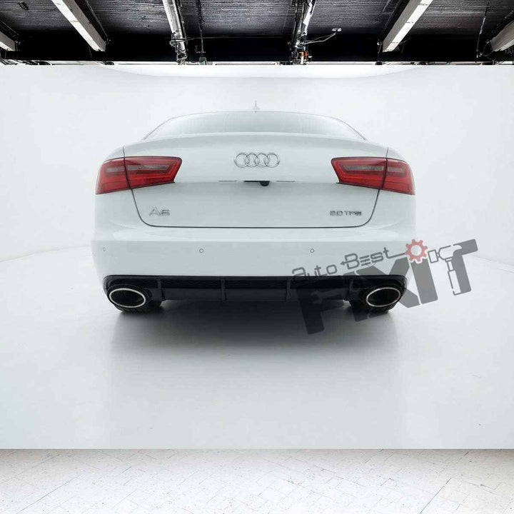 Audi A6 (4G2, C7) A6 rs6 quad tips diffuser | Petrol OEM Replacement Rear Diffuser (2015-2019)