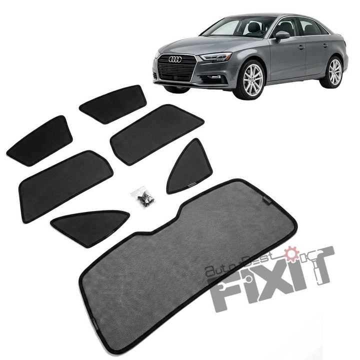 Audi A3 Car Window Curtains (2017-2020) - Custom Fit Sun Shade, UV & Privacy Protection