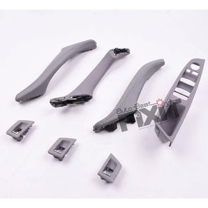 KARTION Door Handle Compatible With BMW 5 Series Door Handle 5 Series F10 2010-2017 Full Set Gray Compatible with BMW 5' F10 Vehicle