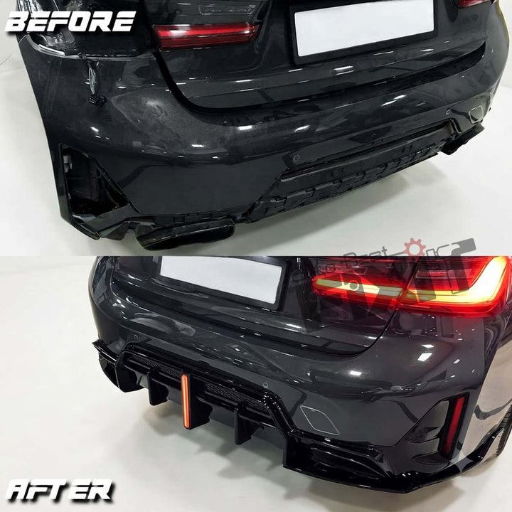 Bmw 3 (G20 Fl) Rear Bumper Diffuser | Diesel OEM Replacement Rear Diffuser (2022-2026)