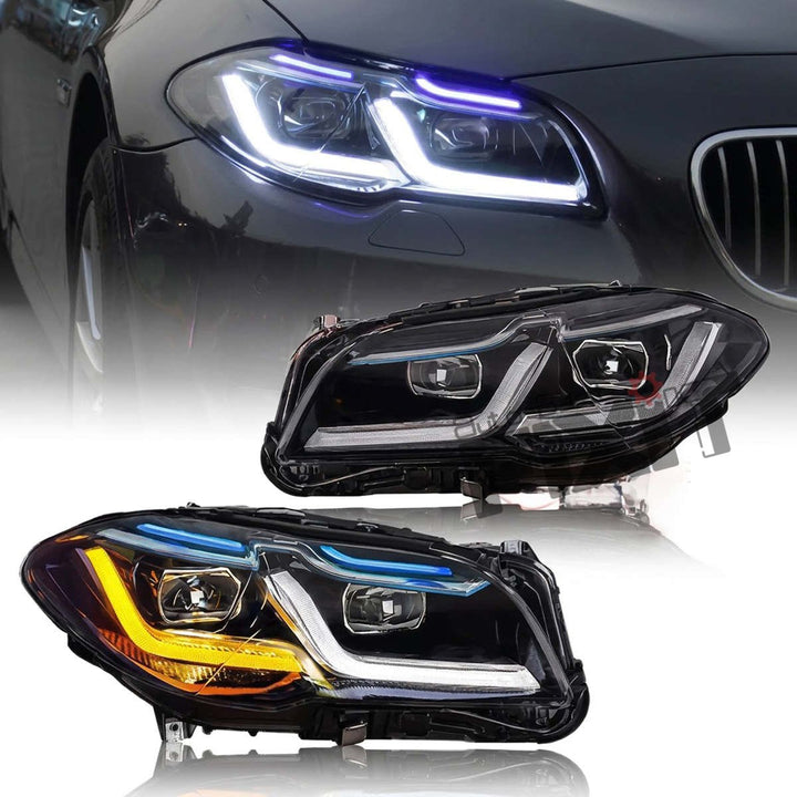 Bmw 5 (F10) Upgrade to G30 Style Headlamps | Diesel OEM Replacement Headlamps (2013-2014)