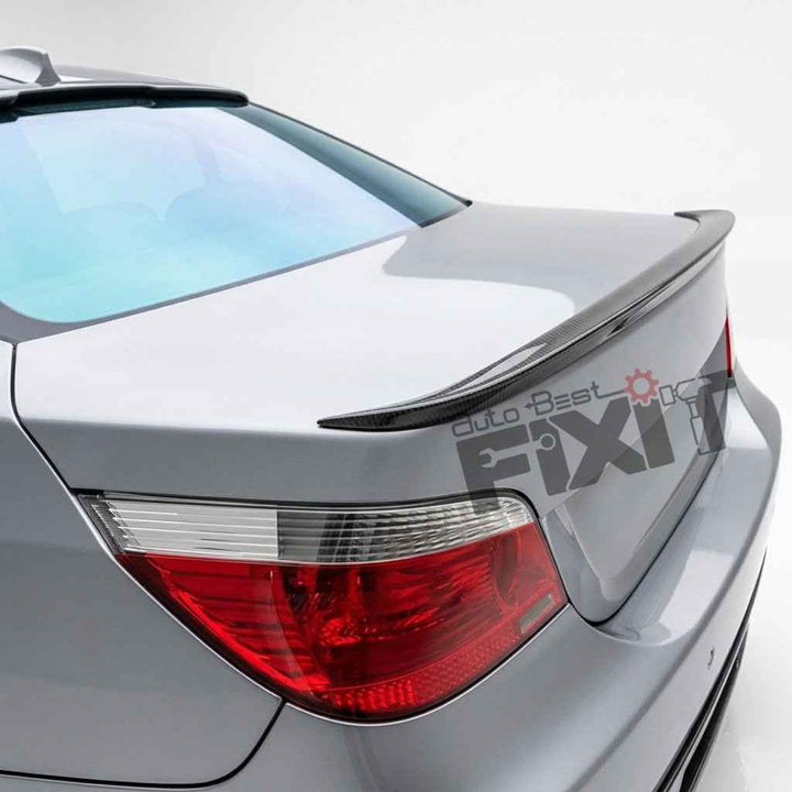 BMW 5 Series (2005-10) Boot Spoiler - Gloss Black | ABS Plastic Material | Custom-Fit Add-On