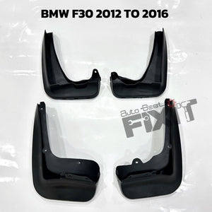 Xclusive Motion BMW 3 Series 2015-2016 Mudflaps – Custom Fit Splash Guards, Set of 4 | Xclusive Motion Compatible with BMW 3 F30 LCI Vehicle