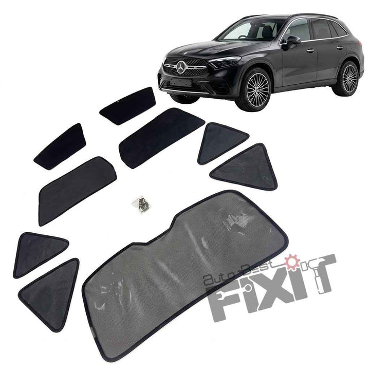Mercedes-Benz GLC-Class Car Window Curtains (2015-2022) - Custom Fit Sun Shade, UV & Privacy Protection