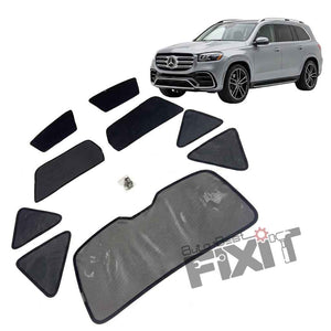 Mercedes-Benz GLS-Class Car Window Curtains (2019-2024) - Custom Fit Sun Shade, UV & Privacy Protection