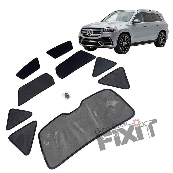 Mercedes-Benz GLS-Class Car Window Curtains (2019-2024) - Custom Fit Sun Shade, UV & Privacy Protection