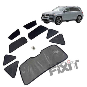 Mercedes-Benz GLS-Class Car Window Curtains (2024-Present) - Custom Fit Sun Shade, UV & Privacy Protection
