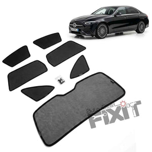 Mercedes-Benz C-Class Car Window Curtains (2021-Present) - Custom Fit Sun Shade, UV & Privacy Protection