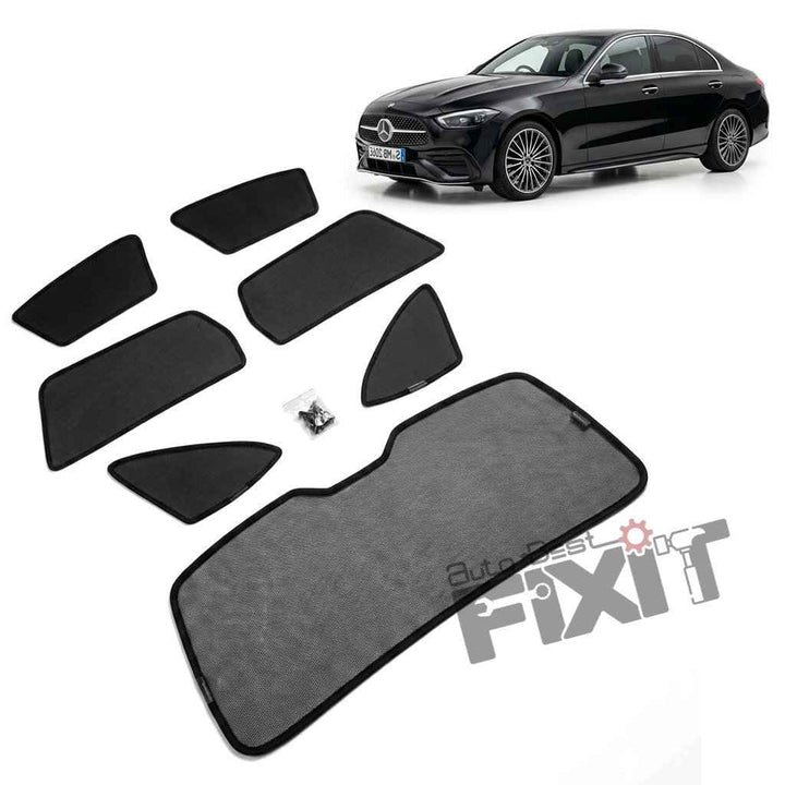 Mercedes-Benz C-Class Car Window Curtains (2021-Present) - Custom Fit Sun Shade, UV & Privacy Protection