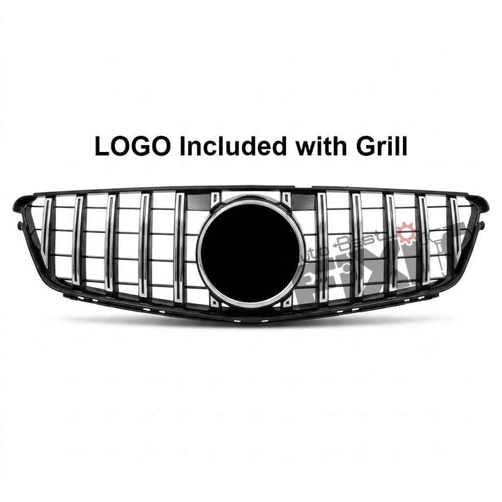 Mercedes-Benz C-Class (2008-14) GTR Design Front Grille | ABS Plastic Material | Direct-Fit Replacement Part