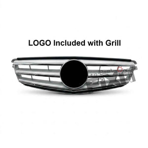 Mercedes-Benz C-Class (2008-14) OEM Design Front Grille | ABS Plastic Material | Direct-Fit Replacement Part