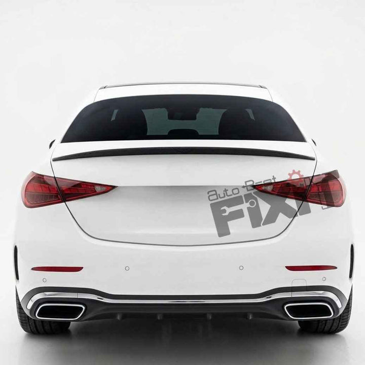 Mercedes-Benz C-Class (2022-26) Gloss - Black Boot Lip Spoiler | ABS Plastic Material | Custom-Fit Add-On – Installed Photo