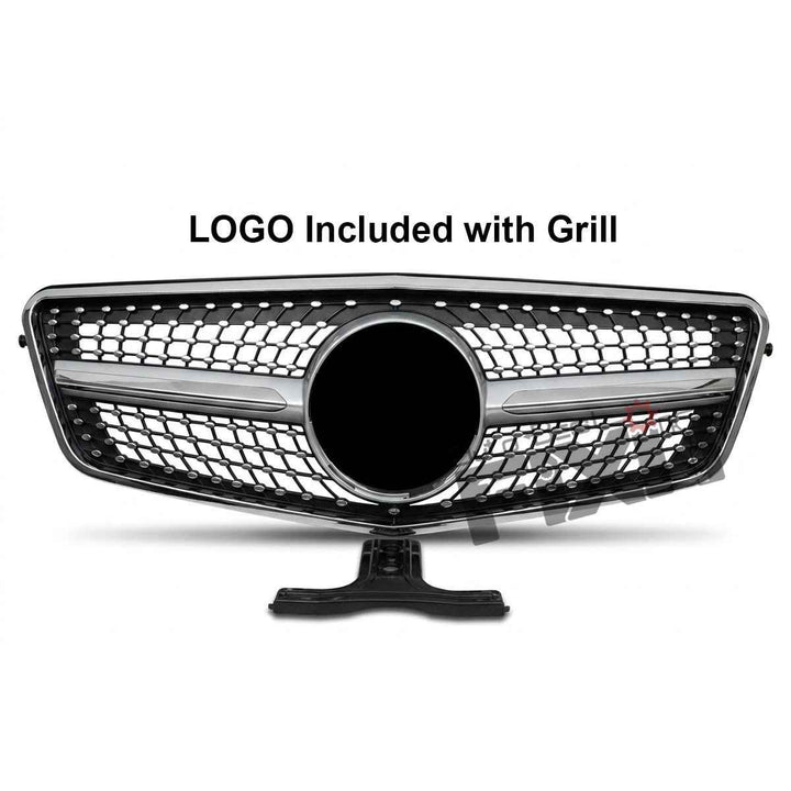 Mercedes-Benz E-Class (2009-12) Diamond Grille | ABS Plastic Material | Direct-Fit Replacement Part
