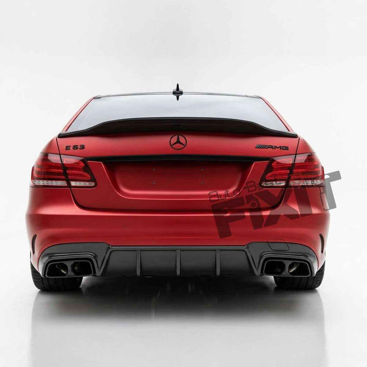 Mercedes-Benz E-Class (2009-12) Gloss - Black Boot Lip Spoiler | ABS Plastic Material | Custom-Fit Add-On