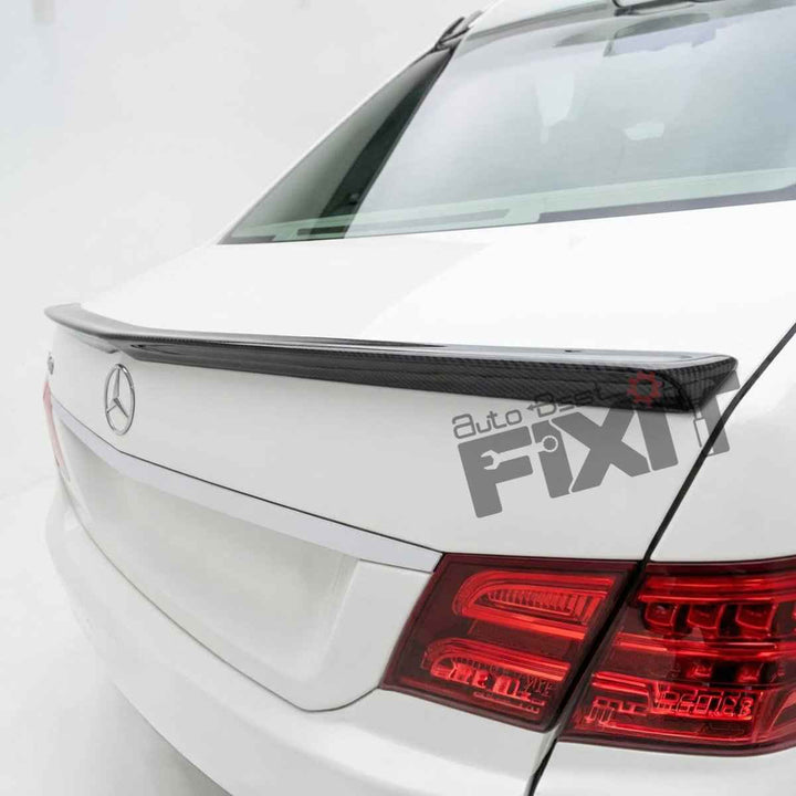 Mercedes-Benz E-Class (2012-16) Gloss - Black Boot Lip Spoiler | ABS Plastic Material | Custom-Fit Add-On