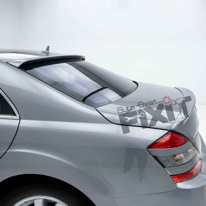 Mercedes-Benz S-Class (2009-15) Non Painted Boot Lip Spoiler | ABS Plastic Material | Custom-Fit Add-On