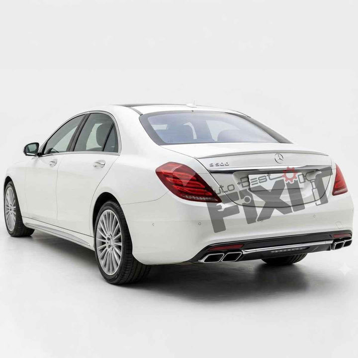 Mercedes-Benz S-Class (2015-21) Gloss - Black Boot Lip Spoiler | ABS Plastic Material | Custom-Fit Add-On