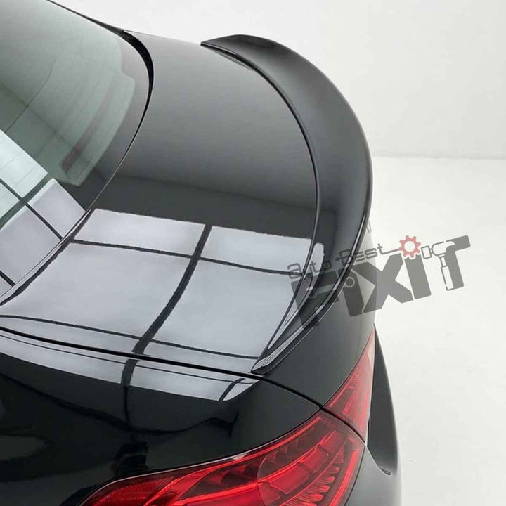 Mercedes-Benz S-Class (2022-26) Gloss - Black Boot Lip Spoiler | ABS Plastic Material | Custom-Fit Add-On – Installed Photo