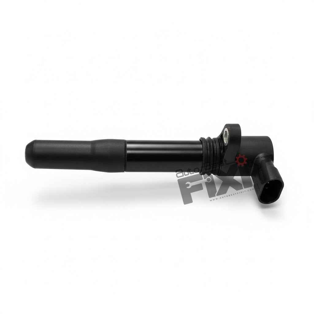 High-performance ignition coil replacement for Indica Vista 2008-2014 / Manza 2009-2015 / Grande Punto 2009-2014 / Linea 2009-2019 showing heavy-duty connector pins and clean unit housing assembly.