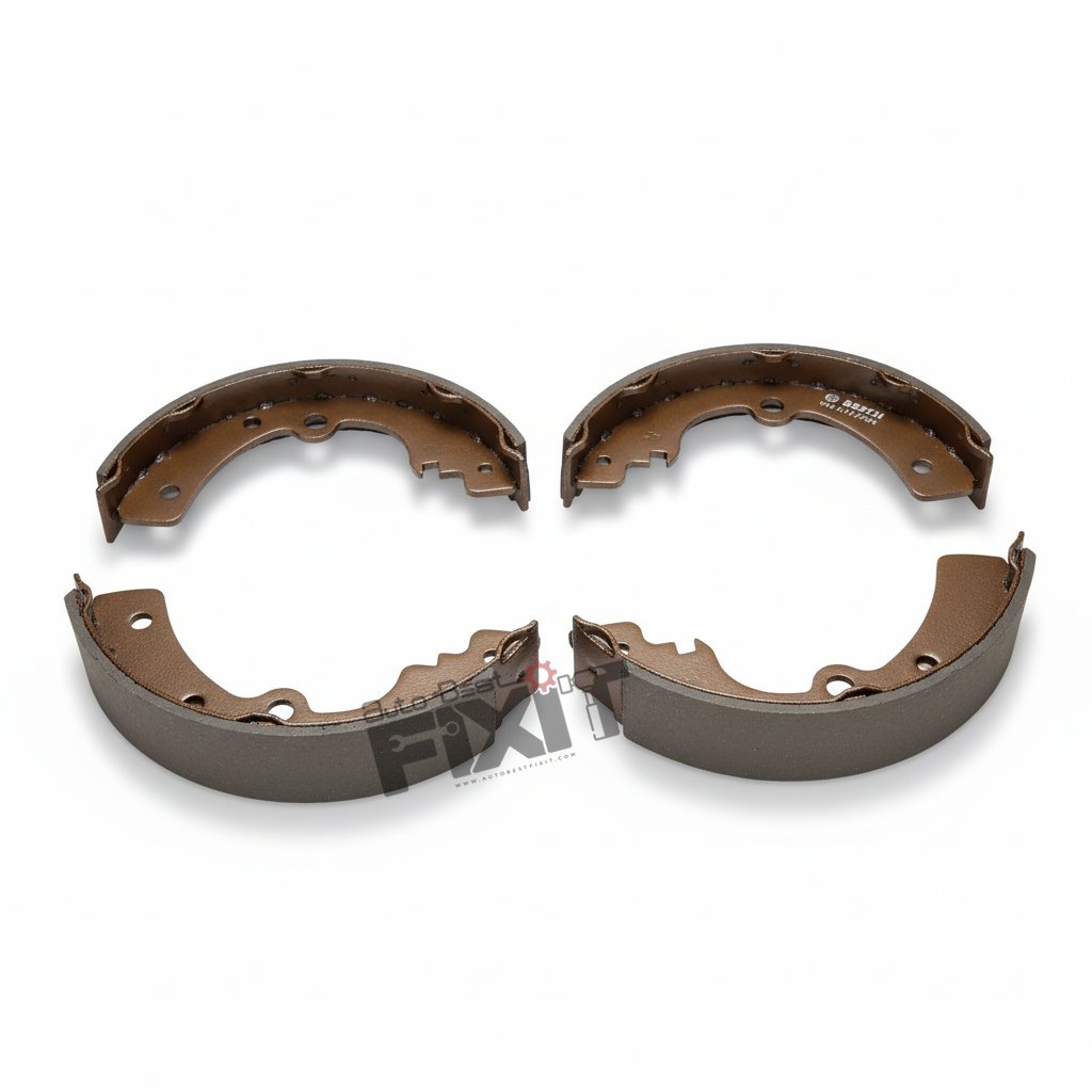 BOSCH FRONT/REAR BRAKE SHOE SET-OMNI 1984-2006 Compatible with MARUTI OMNI Vehicle_1