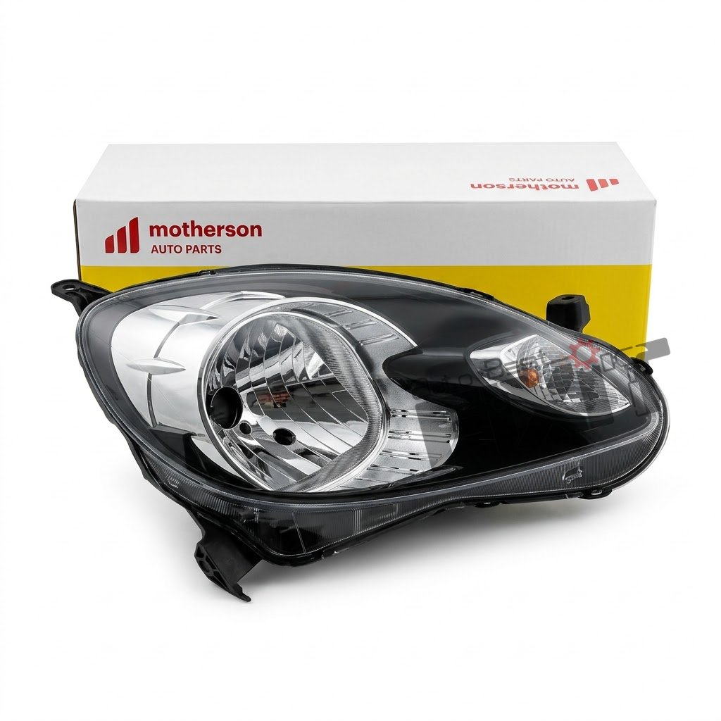 Honda Amaze, Brio & Mobilio Headlamp Assembly Right MOTHERSON Headlight — Compatible with HONDA AMAZE 2011-