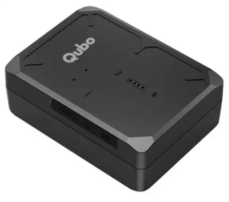 QUBO Wireless GPS Tracker wiring and connector close-up