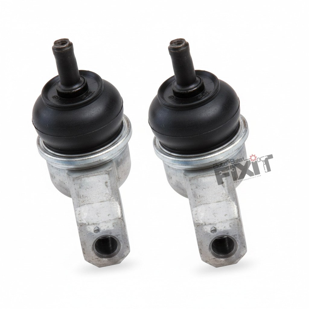 High-performance tie rod end set replacement for Santro 1998-2014 showing heavy-duty connector pins and clean unit housing assembly.