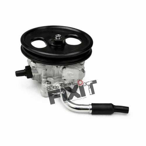 High-performance power steering hydraulic pump replacement for Scorpio 2006-2020 showing heavy-duty connector pins and clean unit housing assembly.