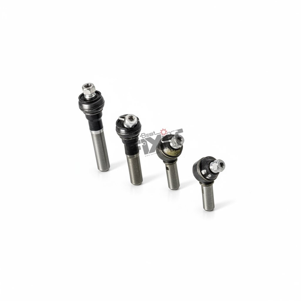 High-performance tie rod end kit for power steering(set of 4) replacement for Bolero 2019-2019 / Maxi Truck 2013-Now showing heavy-duty connector pins and clean unit housing assembly.