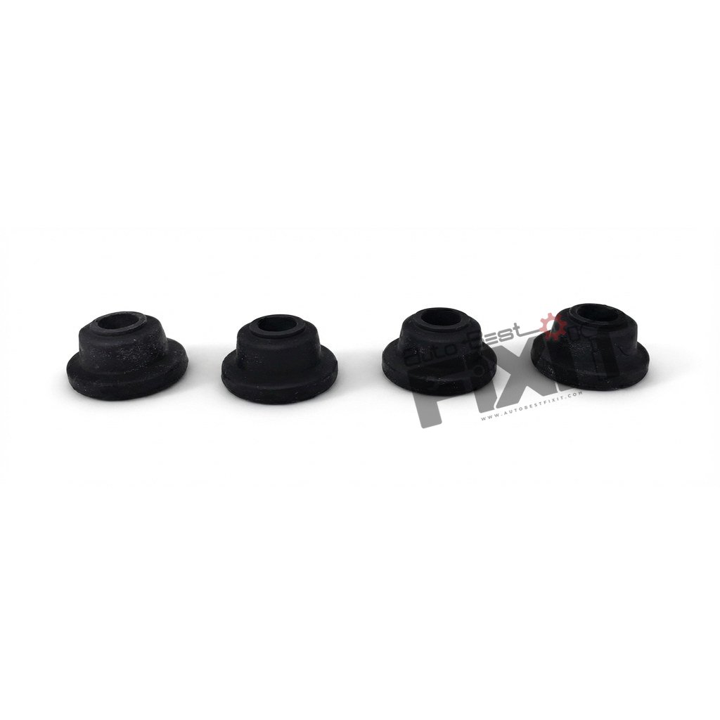 High-performance stabilizer bush kit (set of 4) replacement for Alto 2000-2010 / Wagon R 1st Gen 2003-2010 / Zen Estilo 1st Gen 2006-2013 showing heavy-duty connector pins and clean unit housing assembly.