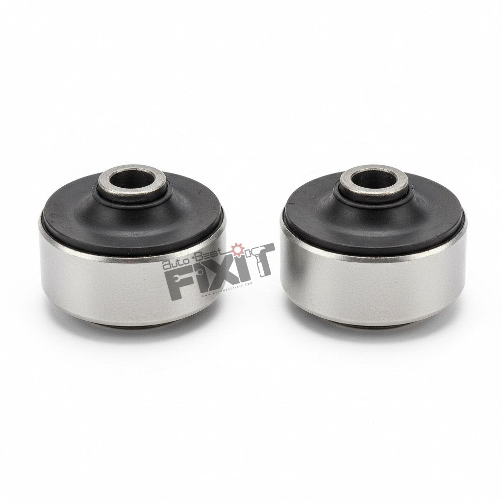 High-performance lower control arm bush set replacement for Ritz 1st Gen 2009-2017 / Swift 2005-2012 showing heavy-duty connector pins and clean unit housing assembly.
