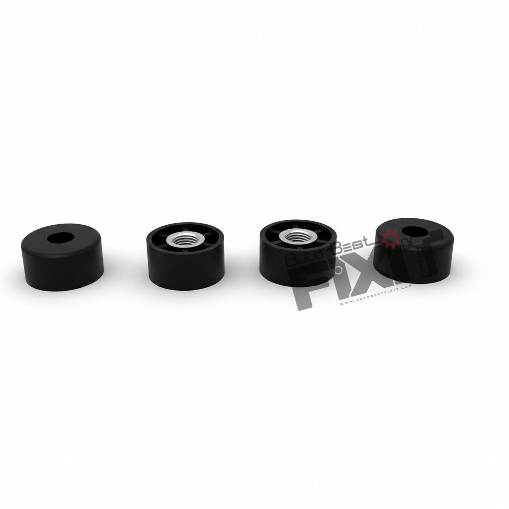 High-performance front suspension bush kit replacement for Bolero 2003-2016 / Maxx 2005-2011 / Scorpio 20022016 / Thar 1st Gen 2010-2020 showing heavy-duty connector pins and clean unit housing assembly.