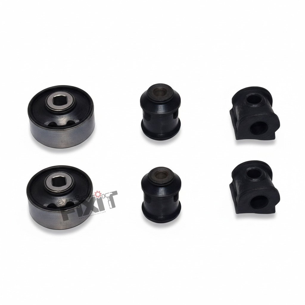 AUTOKOI FRONT SUSPENSION BUSH KIT-FABIA  2008-20013/KUSHAQ 2021-NOW/OCTAVIA 2002-2010/RAPID  2011-2021/AMEO 2016-2020/POLO 2009-2019/TAIGUN  2021-NOW/VENTO 2010-2019/TT (8N3) 1998-2006 Compatible with AUDI AMEO Vehicle