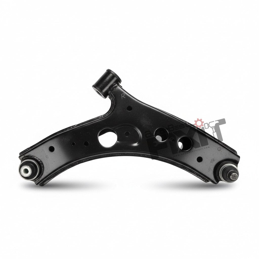High-performance track control arm right replacement for Nexon 2017-2023 showing heavy-duty connector pins and clean unit housing assembly.