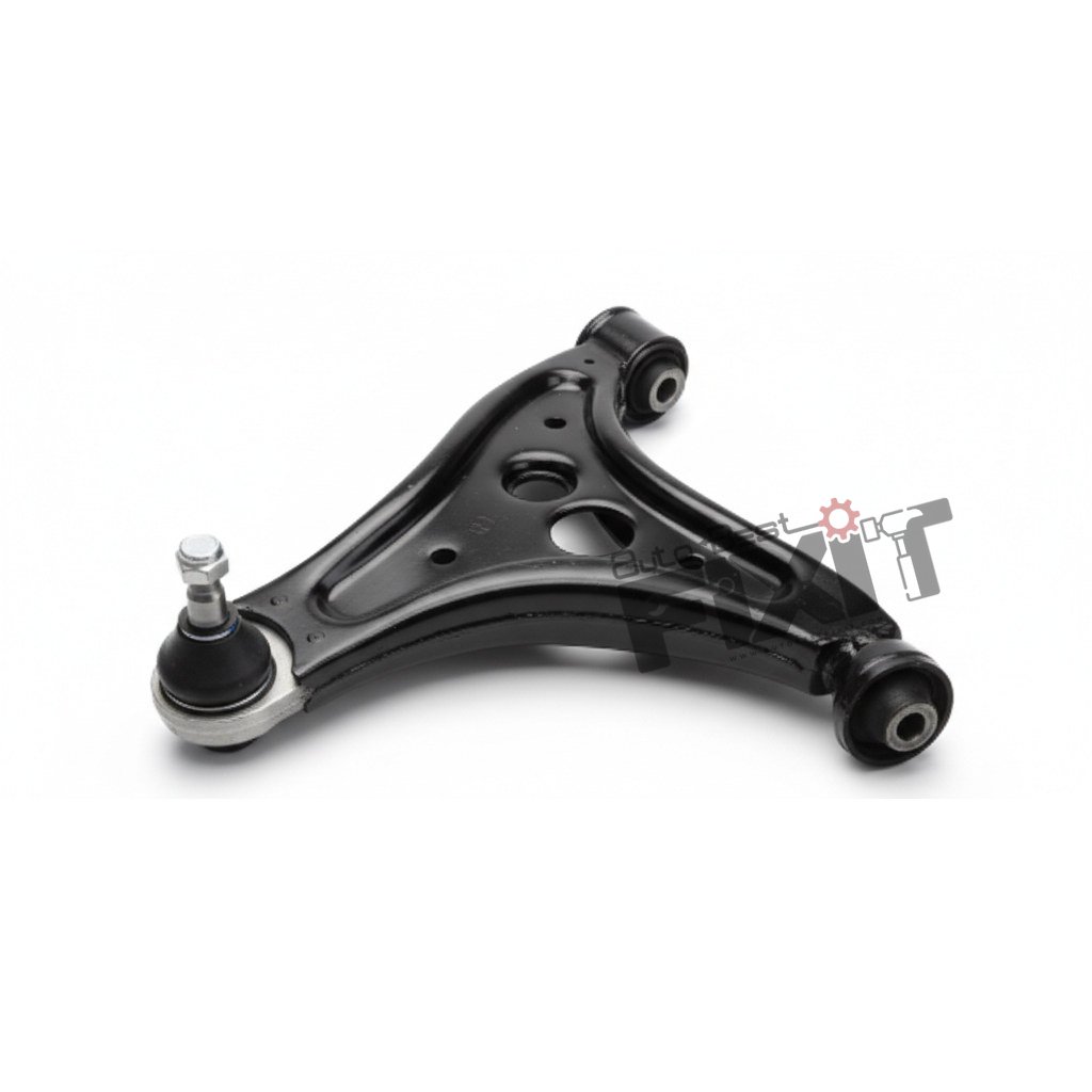 High-performance track control arm left replacement for Rapid 2011-2021 / Ameo 2016-2020 / Cross Polo 2013-2015 / Polo 2009-2019 / Vento 2010-2019 showing heavy-duty connector pins and clean unit housing assembly.