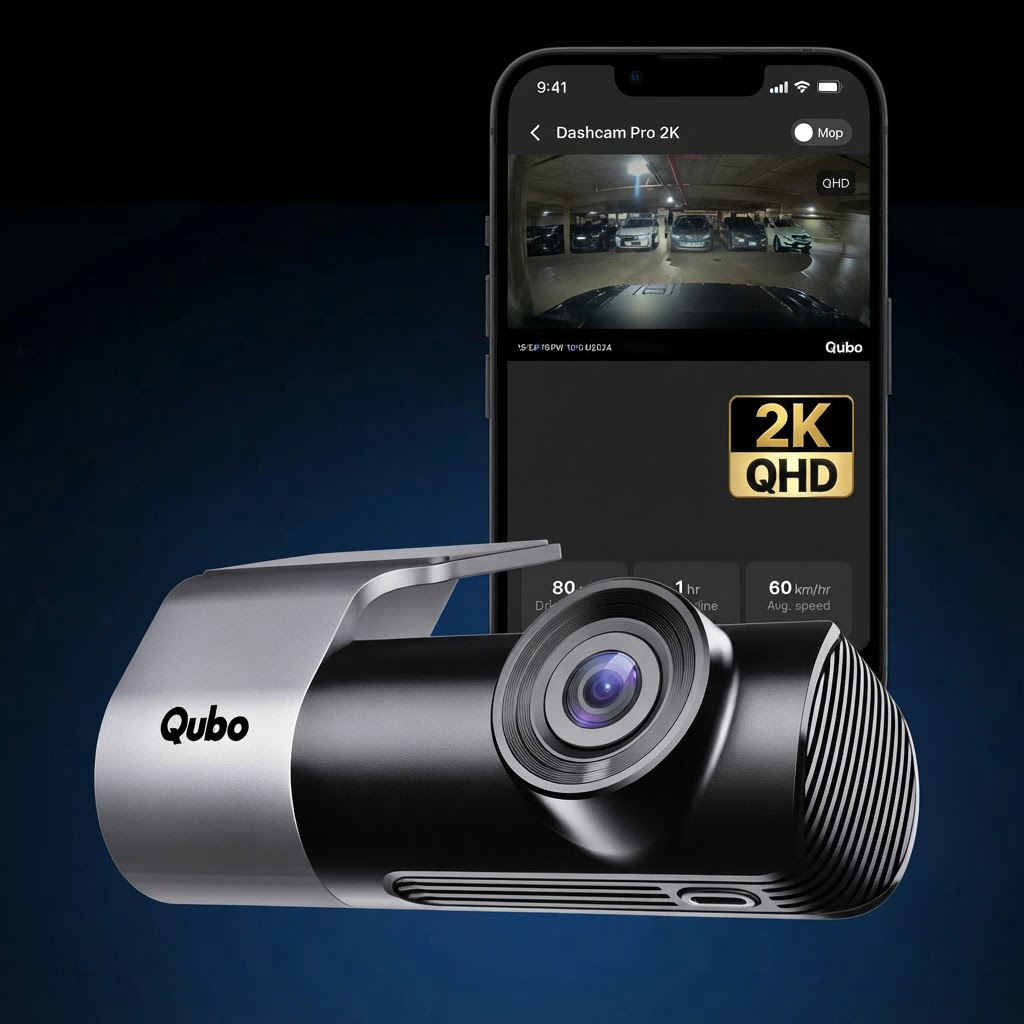 Qubo dashcam supercapacitor performing reliably in snow and desert temperature extremes