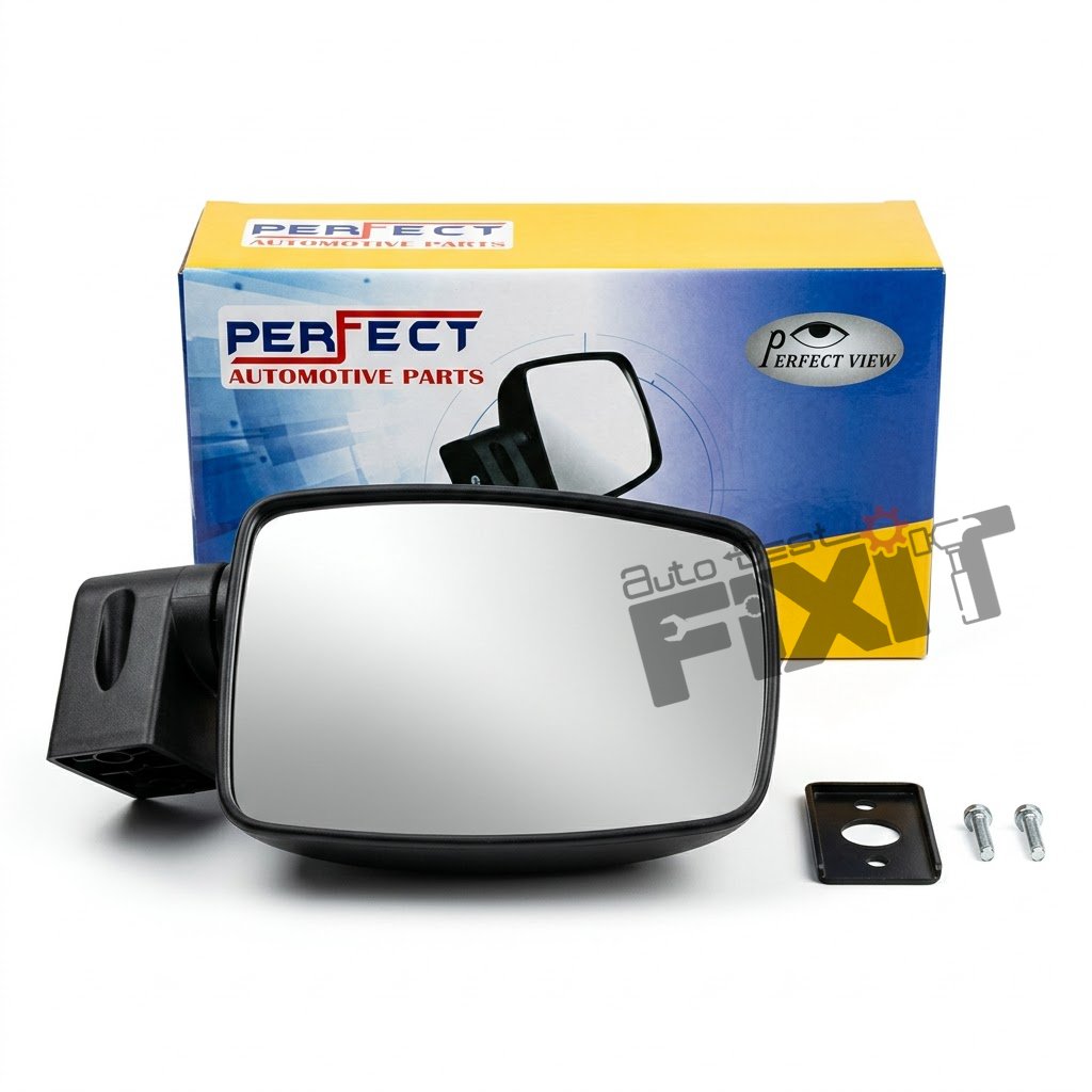 Mahindra Bolero SIDE REAR VIEW MIRROR RIGHT-BOLERO 2004-2020/COMMANDER 2000-2005/MARSHAL 1996-2008/MAXI TRUCK 2012-2019/MAXX 2005-2013/THAR 2010-2020 Diesel | 1996-2008 | PERFECT