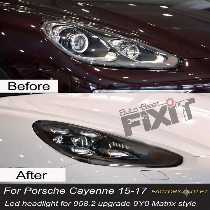 Porsche Cayenne (92A Fl) 2021 Style Headlamps | Diesel Headlamps (2014-2018)
